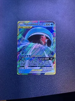 Magikarp & Wailord GX SM166 Pokemon Tag Team Holo Sun & Moon Promos - (Mp-HP) - Image 1