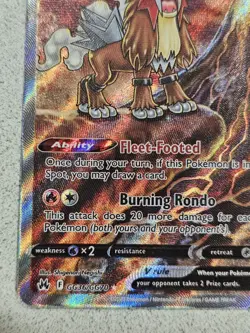 Pokemon Entei V Ultra Rare Full Art Holo GG36/GG70 Crown Zenith - Image 5
