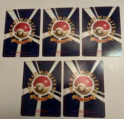 Lot Of 5 1996 POCKET MONSTER Japanese OMANYTE Pokemon CARD - Image 5