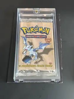 Pokemon 1st Edition Fossil Set Sealed Booster Pack Aerodactyl - Image 1