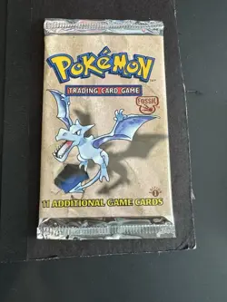 Pokemon 1st Edition Fossil Set Sealed Booster Pack Aerodactyl - Image 2