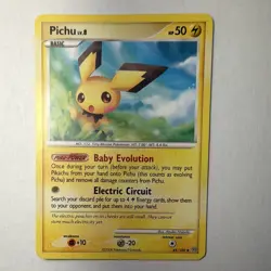 Pokemon Pichu 45/100 Stormfront Regular Uncommon Basic 50 HP Baby Evolution - Image 1