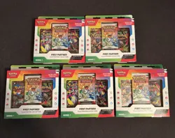 Pokemon TCG First Partner Illustration Boxes Lot Lot Of 5x NEW sealed! - Image 1