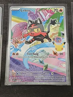 Pokemon First Partner Gen 7 Illustration Collection Rowlet Litten Popplio - Image 4