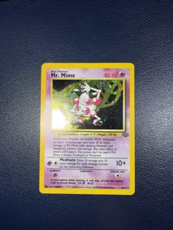 Pokemon TCG Mr. Mime Jungle 6/64 Holo Unlimited Holo Rare - Image 1