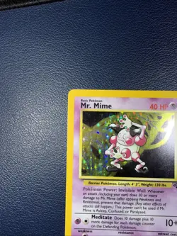 Pokemon TCG Mr. Mime Jungle 6/64 Holo Unlimited Holo Rare - Image 2
