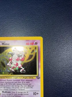 Pokemon TCG Mr. Mime Jungle 6/64 Holo Unlimited Holo Rare - Image 3