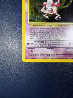 Pokemon TCG Mr. Mime Jungle 6/64 Holo Unlimited Holo Rare - Image 4