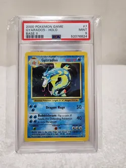 2000 Pokemon Base Set Gyarados - Holo PSA 9 - Image 1