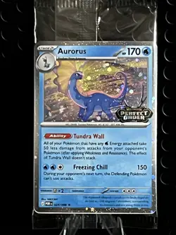 Aurorus 024/088 - Cosmo Holo - Pokemon Perfect Order Stamped Promo SEALED - Image 1