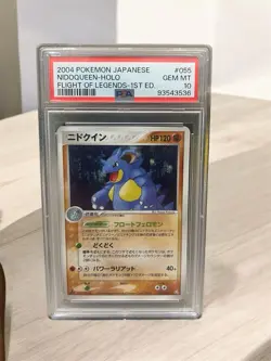 Pokemon Japanese Nidoqueen Holo Rare Flight of Legends 1st Ed #55 PSA 10 SWIRL! - Image 1