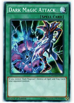 Dark Magic Attack - YGLD-ENC29 - Common - 1st Edition - Heavily Played - Image 1