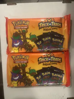 2024 Pokemon TCG Halloween Trick or Trade Booster Bundle 35 Packs LOT OF 2 - Image 1