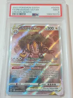 2023 SWSH Fa/Regigigas VSTAR Crown Zenith GG55/GG70 PSA 9 Pokemon English - Image 3