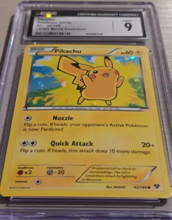 Pikachu 42/146 CGC 9 2014 LEGO Movie Exclusive Promo Pokemon - Image 2