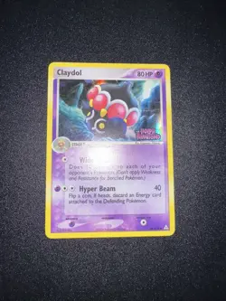 Pokemon TCG Claydol 38/110 EX Holon Phantoms Stamped Reverse Holo LP/MP - Image 1