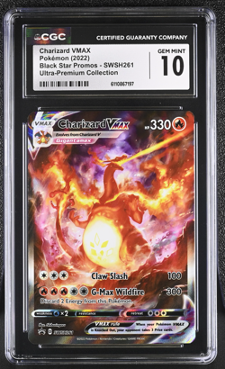 Pokemon Charizard VMAX Ultra-Premium Coll. Full Alt Art Promo SWSH261 CGC 10 - Image 1