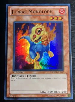 3x Jurrac Monoloph HA02-EN037 Hidden Arsenal 2 1st Edition LP Playset - Image 3