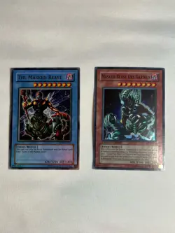 Yugioh Masked Beast Lot The Masked Beast & Masked Beast Des Gardius Super LP - Image 1