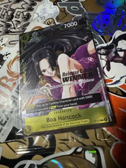 One Piece Card Game - Boa Hancock- P-115 OP15 Release Event Winner Promo Sealed - Image 2