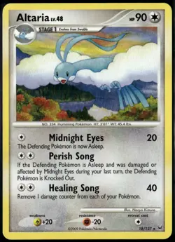 Altaria 18/127 Rare Platinum LP Pokemon Card - Image 1
