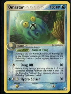Omastar 23/92 Rare Legend Maker LP Pokemon Card - Image 1