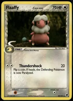 Flaaffy 30/101 Uncommon Dragon Frontiers LP Pokemon Card - Image 1