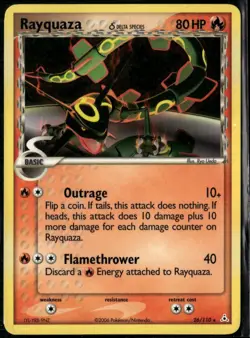 Rayquaza 26/110 Rare Holon Phantoms LP Pokemon Card - Image 1