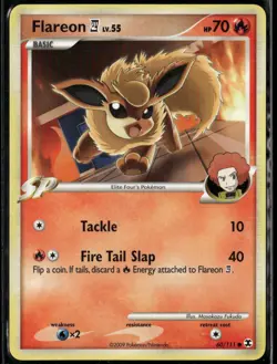 Flareon E4 60/111 Common Rising Rivals LP Pokemon Card - Image 1