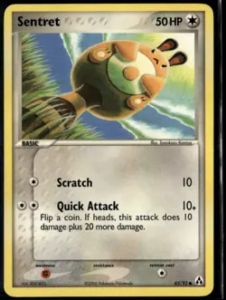 Sentret 62/92 Common Legend Maker LP Pokemon Card - Image 1