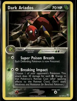 Dark Ariados 30/109 Uncommon Team Rocket Returns LP Pokemon Card - Image 1
