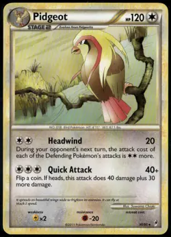 Pidgeot 30/95 Rare Call of Legends LP Pokemon Card - Image 1