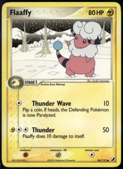 Flaaffy 56/115 Common Unseen Forces LP Pokemon Card - Image 1