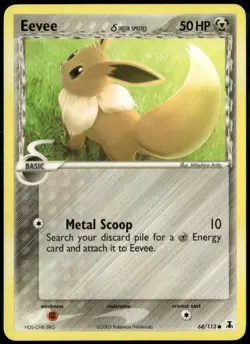 Eevee 68/113 Common Delta Species LP Pokemon Card - Image 1
