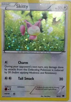 Pokemon Skitty 012/012 McDonald's 2015 Basic Promo Holo 50 HP English TCG Card - Image 1