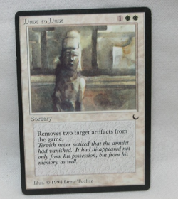 DUST TO DUST MAGIC THE GATHERING THE DARK MTG 1994 Trading Card #407 - Image 1