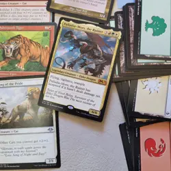 Commander Magic Deck MTG Cards = ALL 100 ***CATS's*** Tribal Green White Red 6/6 - Image 1