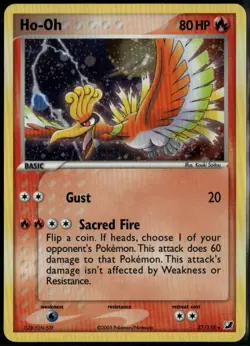 Ho-Oh Holo 27/115 - ex Unseen Forces 2005 NM Pokemon Card - Image 1
