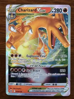 Pokemon TCG Charizard VSTAR Crown Zenith Holo Ultra Rare Card 019/159 - Image 1