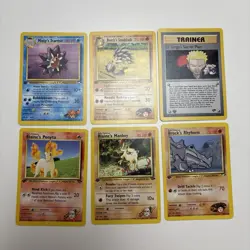 2000 Pokemon Gym Heroes 1st Edition Card Lot 6 Cards NM LP WOTC - Image 1