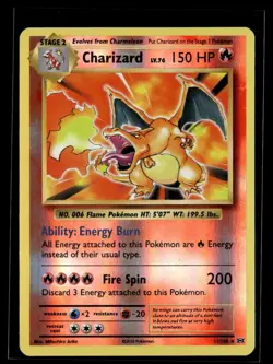 Charizard - 11/108 - Pokemon Evolutions XY Reverse Holo Rare Card LP - Image 1