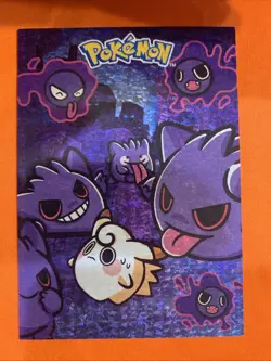 Clefairy & Gengar - Crystal Holo Box Hit - Crystal Dark Black - Pokemon Card - Image 1