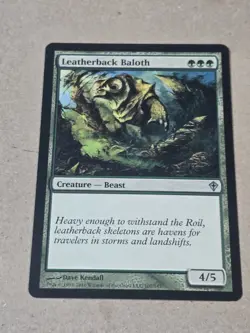 Magic: The Gathering Leatherback Baloth 107/145 4/5 2010 Green Regular - Image 1
