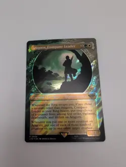 Aragorn, Company Leader (Showcase) (Surge Foil) -Foil Near Mint MTG - Image 1