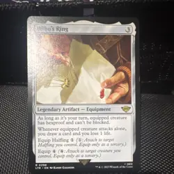 Wizards of the Coast Bilbo's Ring LOTR Rare Legendary Artifact Equipment 298 - Image 1