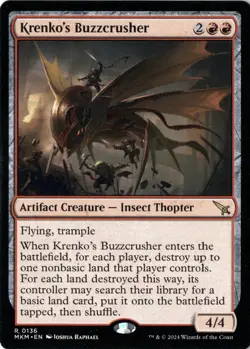 Krenko's Buzzcrusher NM/M* Murders A Karlov Manor ENGLISH 0136 mtg -UnltdCards - Image 1
