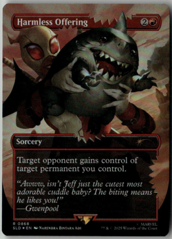 MTG Harmless Offering Foil 0868 SLD Secret Lair x Marvel Deadpool - Image 1