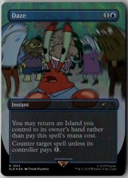 MTG Daze Foil 1934 SLD Secret Lair Spongebob Squarepants Mr. Krabs - Image 1