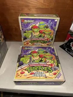Pizza Bundle Teenage Mutant Ninja Turtles TMT MTG Sealed Lot Of 2 - Image 1