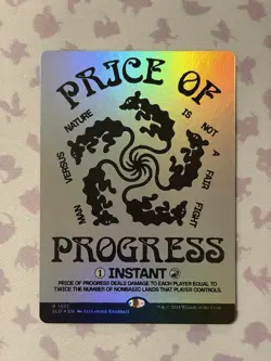 Magic the Gathering: Secret Lair - Price of Progress (Rainbow Foil) - NM - Image 1
